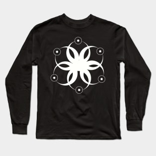 Sacred geometry of moons Long Sleeve T-Shirt